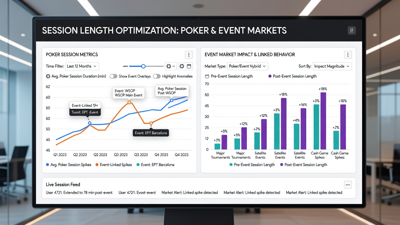 Split-screen mobile view showing poker table alongside live event odds with unified navigation bar
