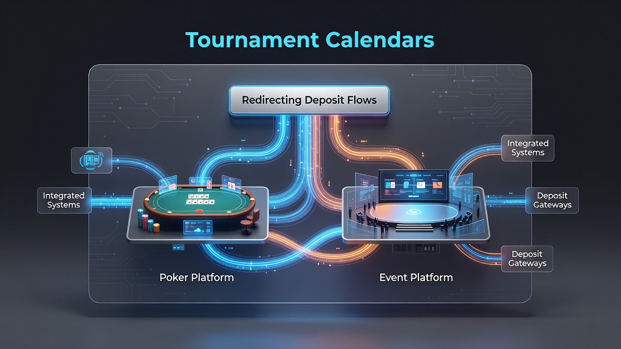 Chart displaying deposit volume changes aligned with tournament calendar dates on hybrid platforms